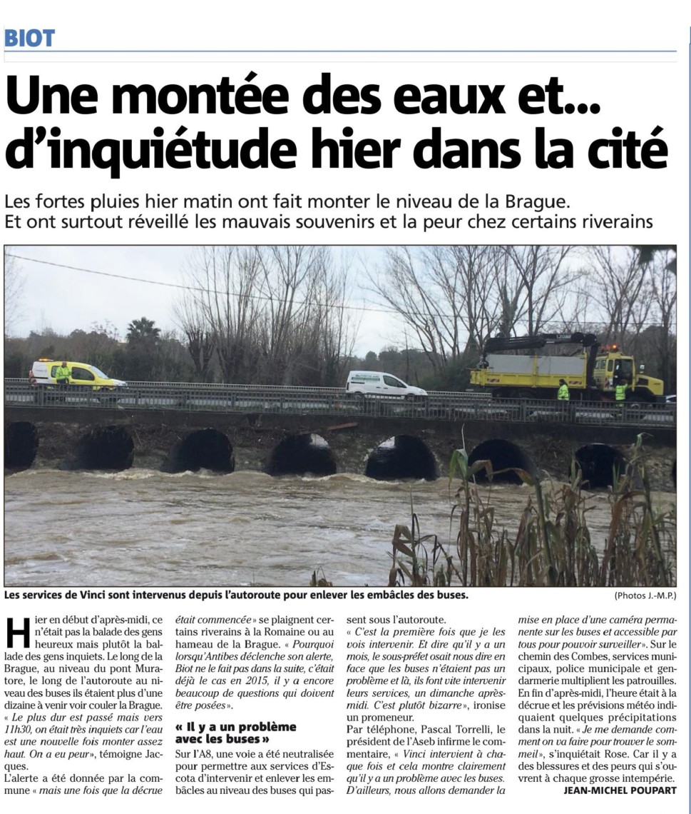 Biot Quand l'expérience ne sert à rien ! - Nice Matin 12/03/2018.